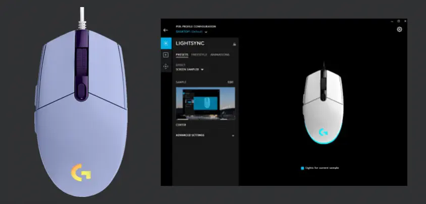 Logitech G102 LightSync Lilac Kablolu Gaming Mouse