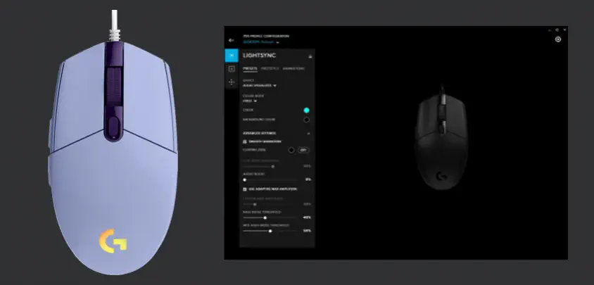 Logitech G102 LightSync Lilac Kablolu Gaming Mouse