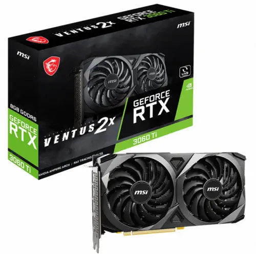 MSI GeForce RTX 3060 Ti Ventus 2X 8G V1 LHR Gaming Ekran Kartı