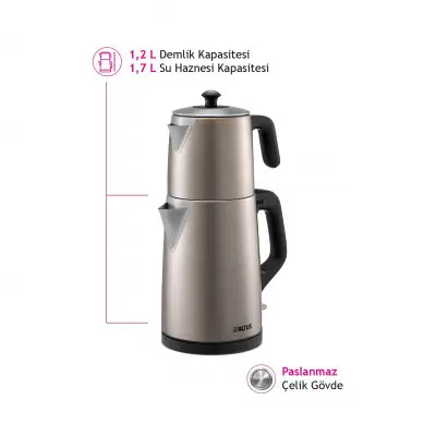 Altus AL 795 M Mor 1650 W Çelik Çay Makinesi