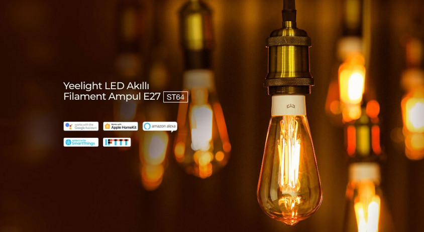  Yeelight ST64 LED Akıllı Filament Ampul E27 Gold YLDP23YL