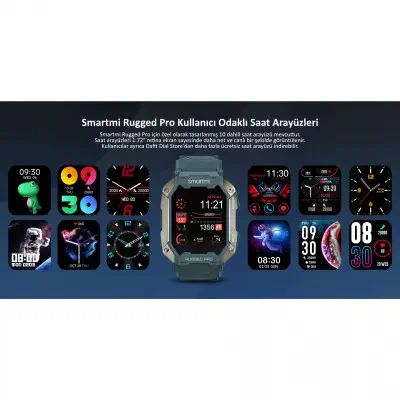 Smartmi Rugged Pro Akıllı Saat Mavi