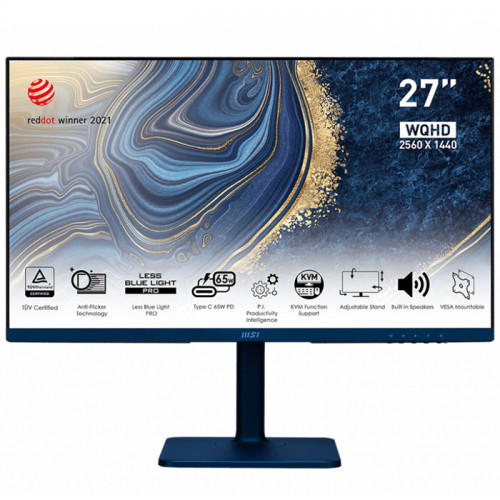 MSI Modern MD272QP Ultramarine 27” IPS WQHD Monitör