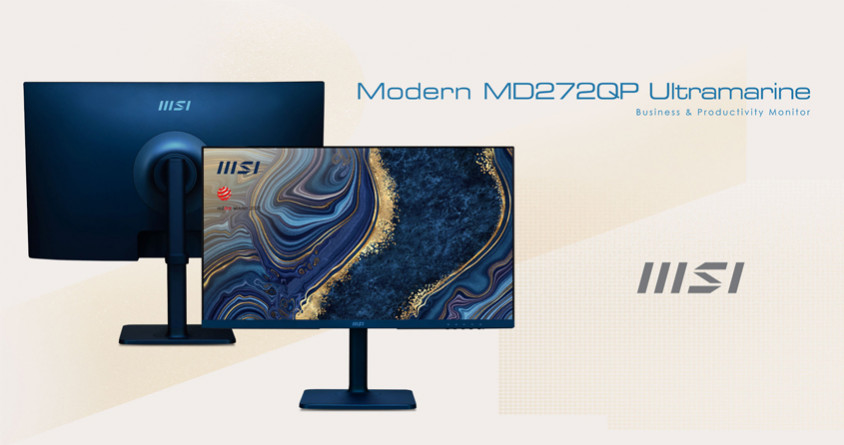 MSI Modern MD272QP Ultramarine 27” IPS WQHD Monitör