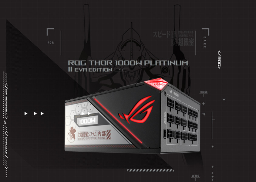 Asus ROG-THOR-1000P2-EVA-GAMING Full Modüler Gaming Power Supply