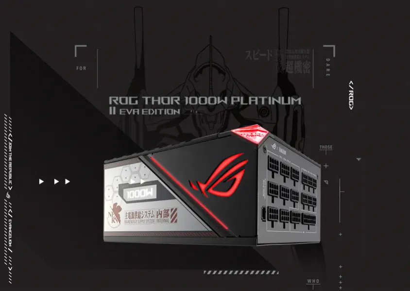 ASUS ROG-THOR-1000P2-EVA-GAMING Full Modüler Gaming Power Supply
