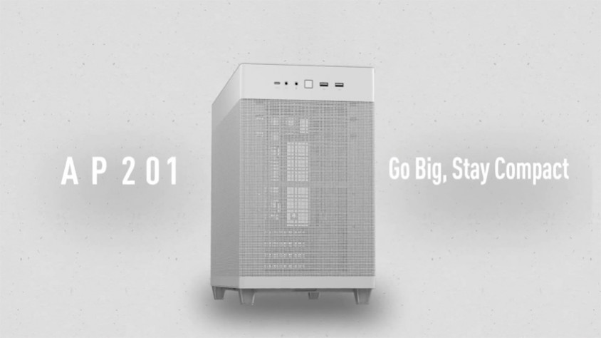 Asus Prime AP201 Beyaz Micro-ATX Small Tower Kasa