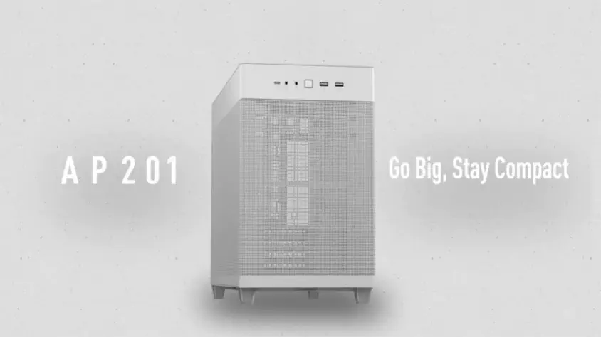 ASUS Prime AP201 Beyaz Micro-ATX Small Tower Kasa