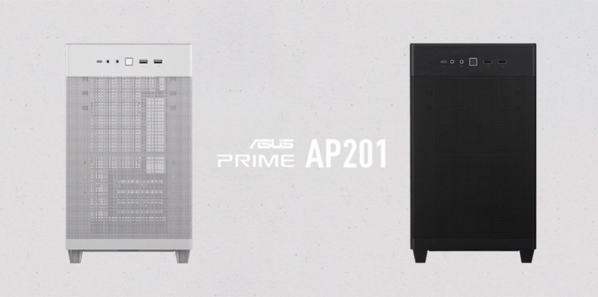 Asus Prime AP201 Beyaz Micro-ATX Small Tower Kasa