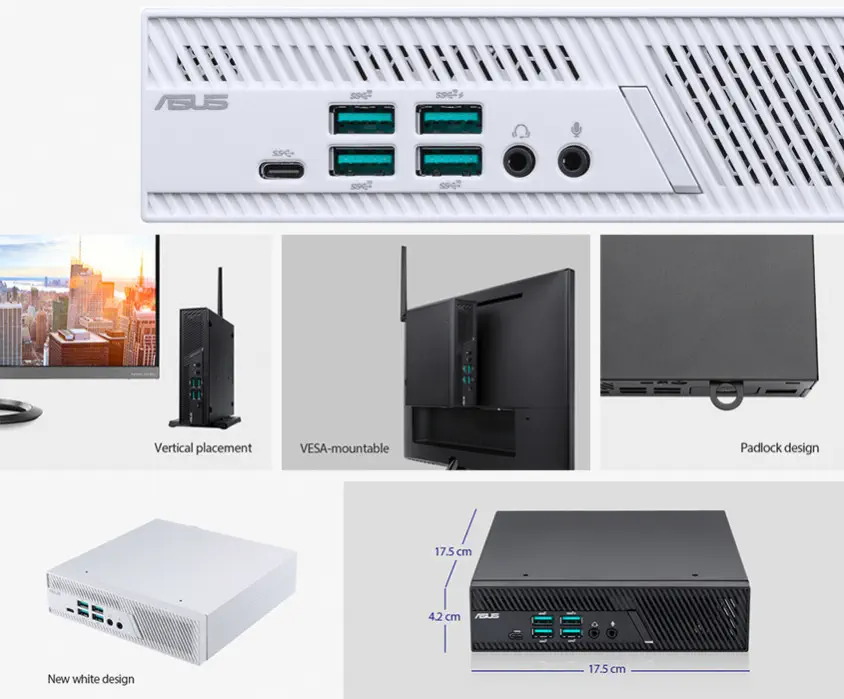 Asus PB62-BP354ZH Siyah Mini PC