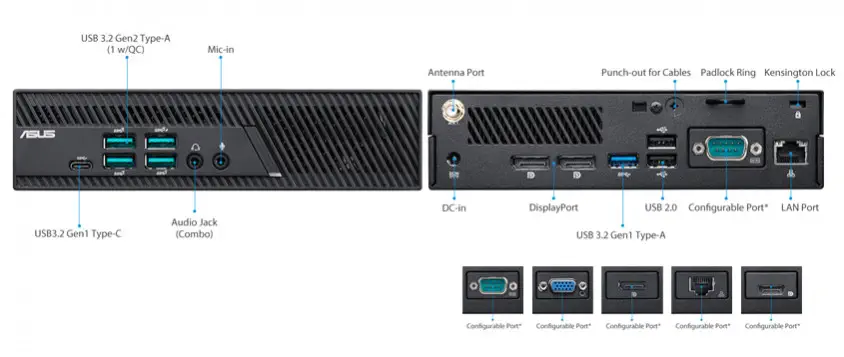 Asus PB62-BP354ZH Siyah Mini PC
