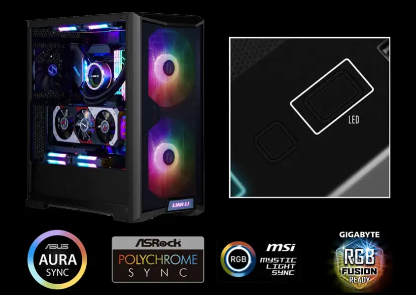 Lian Li Lancool 215 Snow Beyaz RGB Mid-Tower E-ATX Gaming Kasa