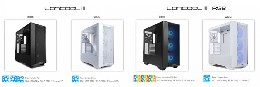 Lian Li Lancool III RGB Black E-ATX Mid-Tower Gaming Kasa