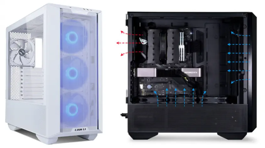 Lian Li Lancool III Beyaz RGB Mid-Tower E-ATX Gaming Kasa