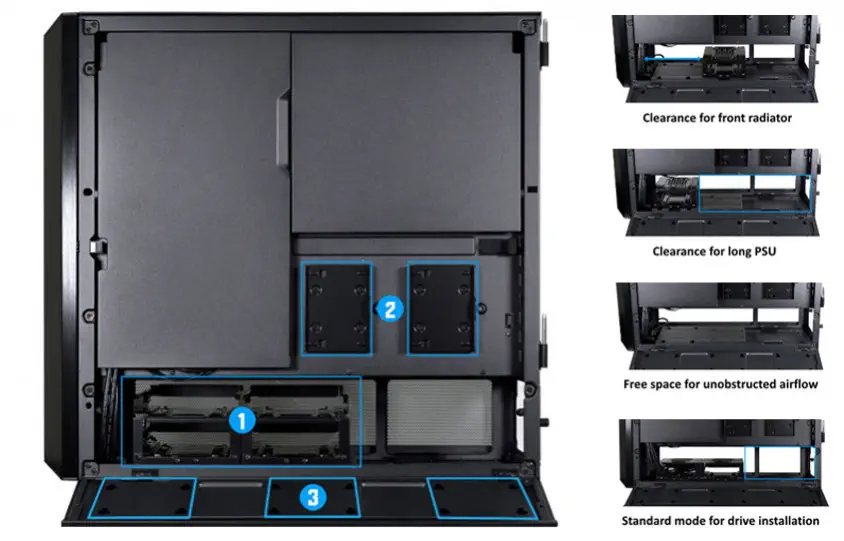 Lian Li Lancool III Beyaz RGB Mid-Tower E-ATX Gaming Kasa