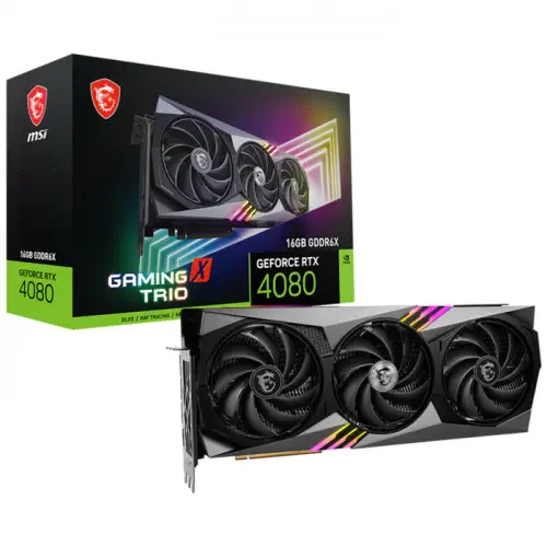 MSI GeForce RTX 4080 16GB GAMING X TRIO Gaming Ekran Kartı