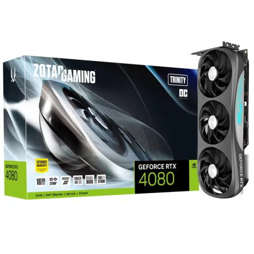 Zotac Gaming GeForce RTX 4080 16GB Trinity OC Gaming Ekran Kartı