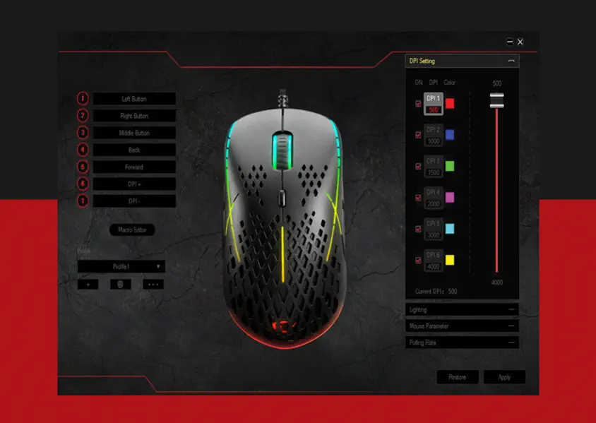 Rampage SMX-R111 DEFILADE Kablolu Gaming Mouse