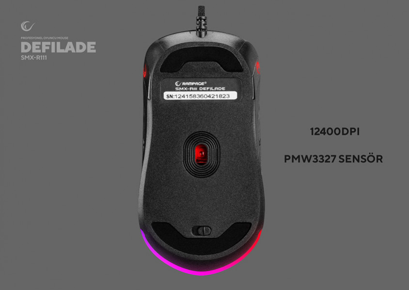 Rampage SMX-R111 DEFILADE Kablolu Gaming Mouse