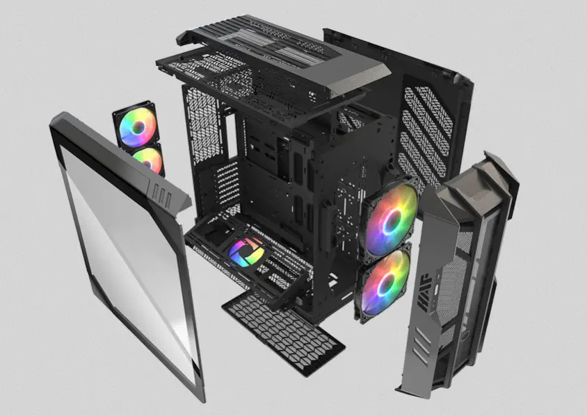 Cooler Master HAF700 H700-IGNN-S00 ARGB 5 Fanlı ATX Gri Gaming Kasa