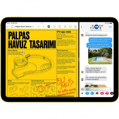 Apple iPad 10. Nesil 10.9″ Wİ-Fİ 64GB Sarı MPQ23TU/A  Tablet 