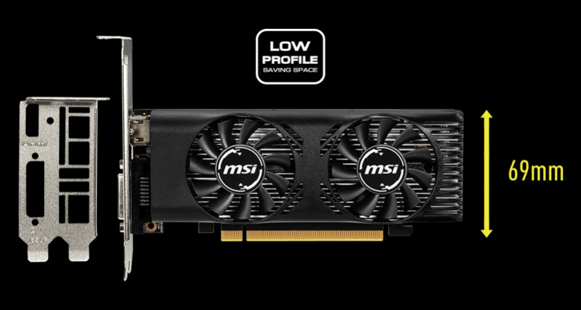 MSI GeForce GTX 1650 4GT LP 4GB GDDR5 128Bit DX12 Gaming Oyuncu