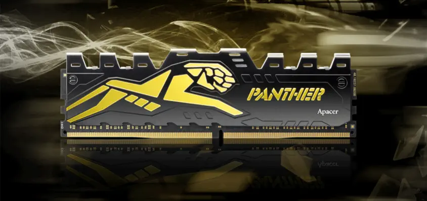 Apacer Panther Black-Gold AH4U08G36C25Y7GAA-1 8GB DDR4 3600MHz Gaming Ram