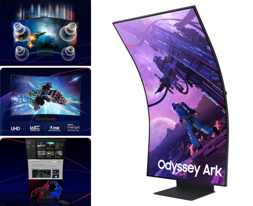 Samsung Odyssey Ark LS55BG970NUXUF 55” VA 4K UHD Curved Gaming Monitör
