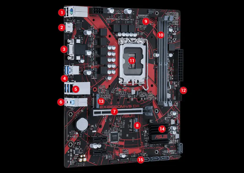 ASUS EX-B660M-V5 D4 Gaming Anakart