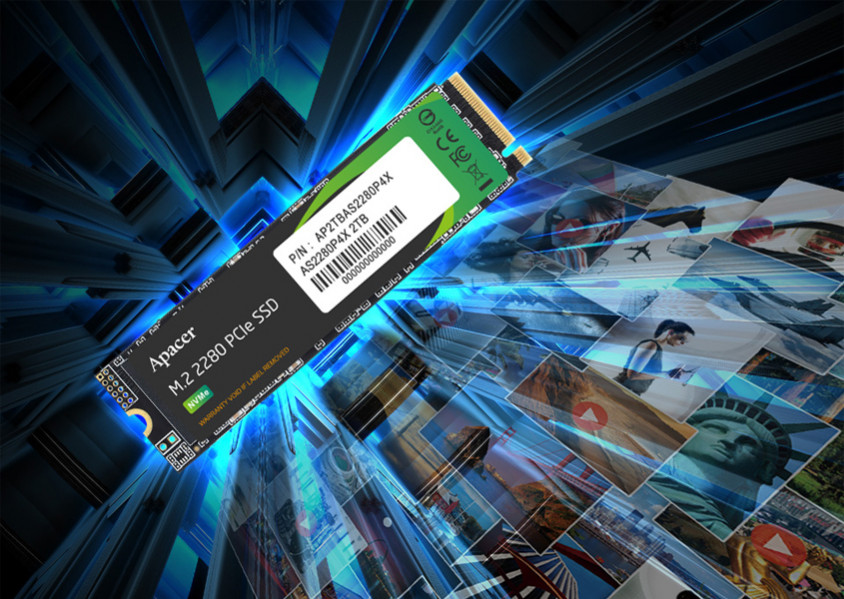 Apacer AS2280P4X AP1TBAS2280P4X-1 1TB NVMe PCIe M.2 SSD Disk