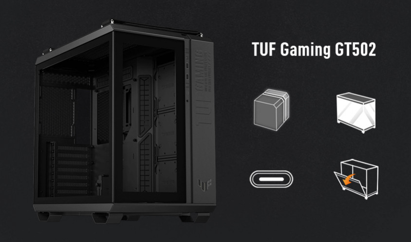Asus TUF Gaming GT502 Beyaz ATX Mid-Tower Gaming Kasa