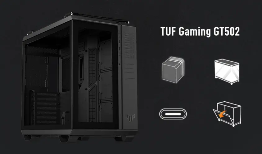 Asus TUF Gaming GT502 Beyaz ATX Mid-Tower Gaming Kasa