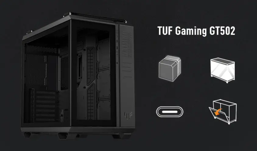 ASUS TUF Gaming GT502 Beyaz ATX Mid-Tower Gaming Kasa