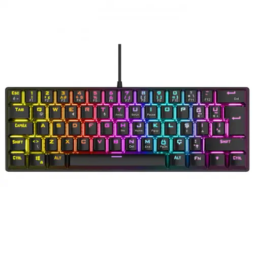 Rampage Plower K60 Siyah Mekanik Kablolu Mini Gaming Klavye