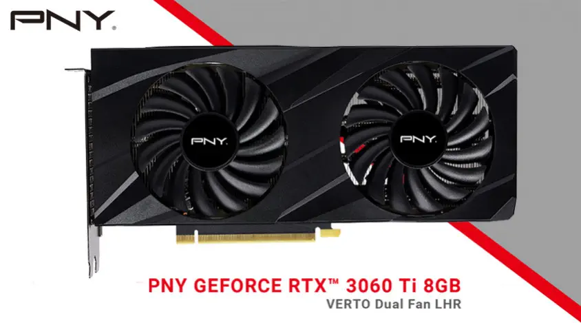 PNY GeForce RTX 3060 Ti 8GB Verto Dual Fan LHR Gaming Ekran Kartı