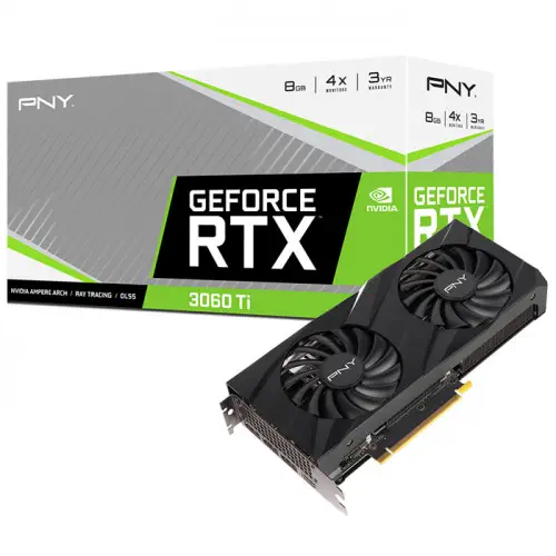 PNY GeForce RTX 3060 Ti 8GB GDDR6X 256Bit Verto LHR Gaming Ekran Kartı