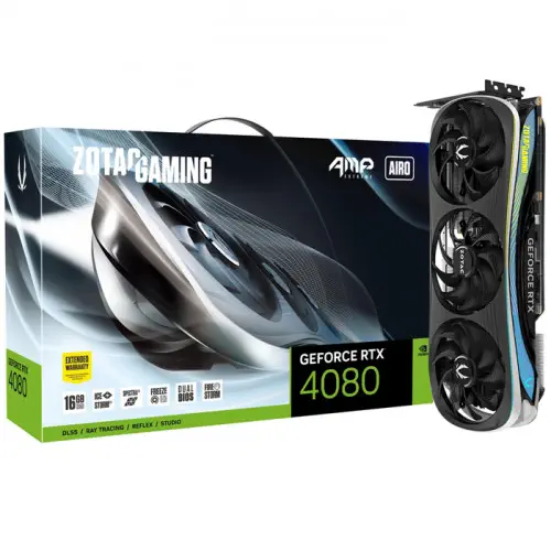 Zotac Gaming GeForce RTX 4080 16GB AMP Extreme Airo Gaming Ekran Kartı