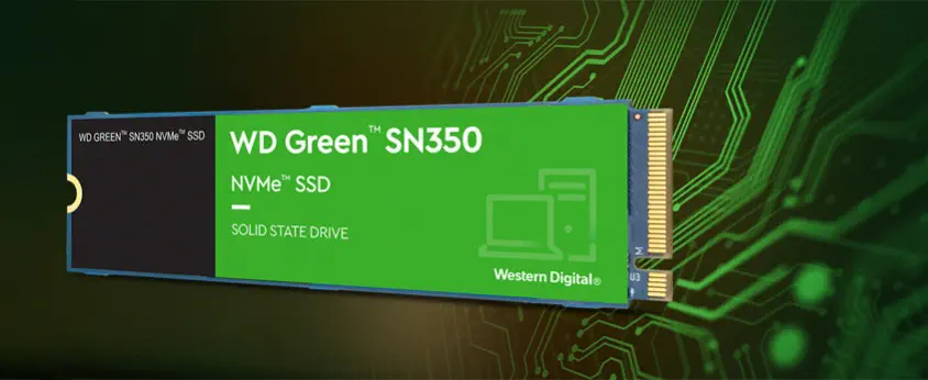 WD Green SN350 WDS100T3G0C 1TB PCIe NVMe M.2 SSD Disk