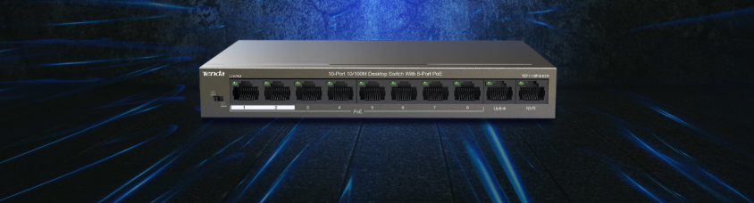 Tenda TEF1110P-8-63W 10 Port 10/100 Switch