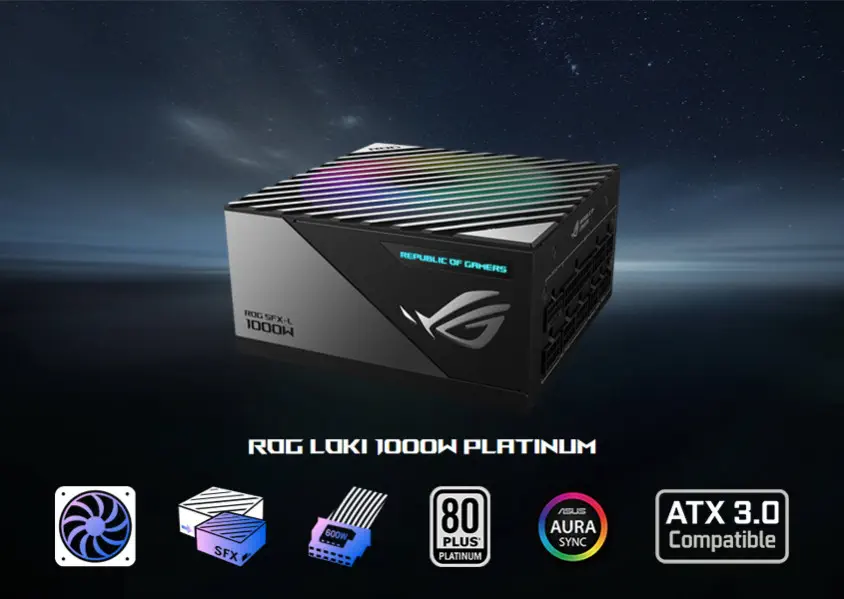 Asus ROG-LOKI-1000P-SFX-L-GAMING Full Modüler Power Supply