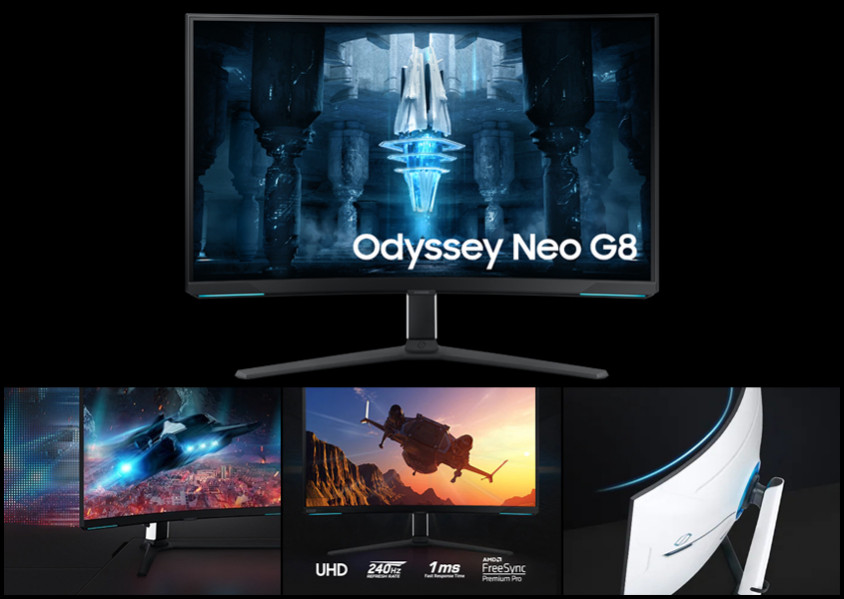 Samsung Odyssey Neo G8 LS32BG850NUXUF 31.5” VA 4K UHD Curved Gaming Monitör