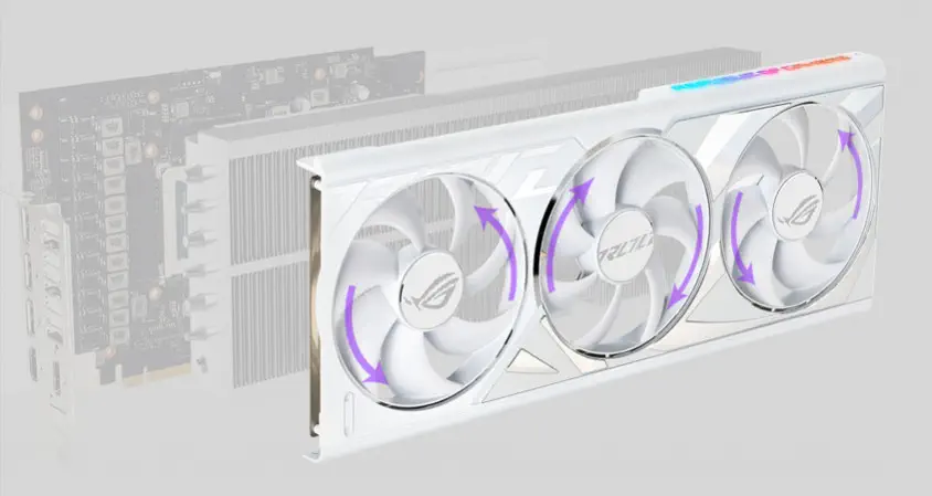 ASUS ROG Strix GeForce RTX 4090 White OC 24GB GDDR6X 384Bit DX12 DLSS 3 Gaming Ekran Kartı