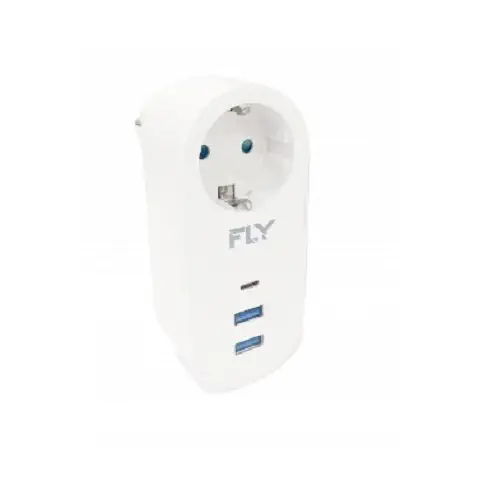 FLY 3400-01 USB Tekli   2.1A Termal Akım Korumalı Priz