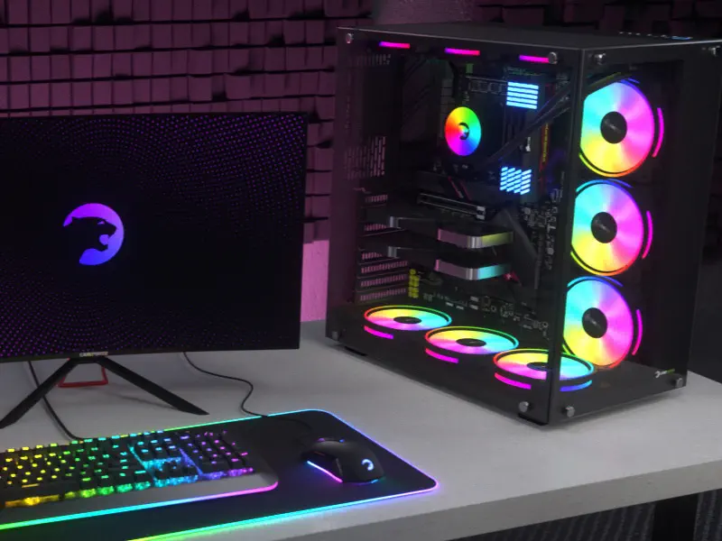 GamePower WARCRY ATX 6xARGB Temper Cam Gaming RGB Kontrolcüsü ve Uzaktan Kumanda Kasa
