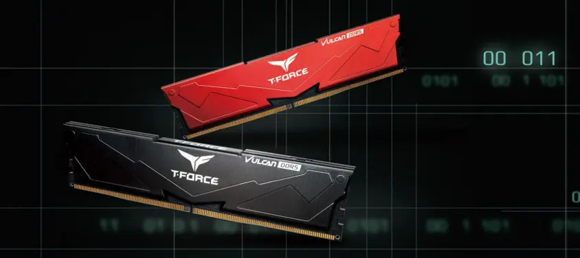 Team T-Force Vulcan 32GB (2x16GB) DDR5 5600Mhz CL32 Siyah OUTLET Gaming Ram