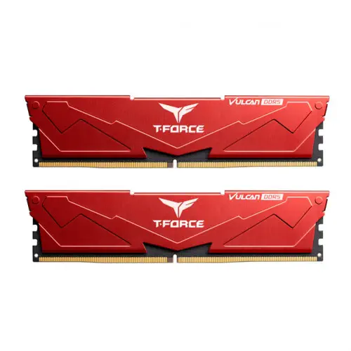 Team T-Force Vulcan Red 32GB(2x16GB) 6000Mhz DDR5 (FLRD532G6000HC38ADC01)