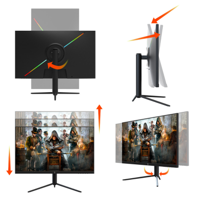 GamePower ACE A80 27″ 1ms 280Hz Fast IPS Ayarlanabilir Pivot Stand FHD RGB Gaming Monitör