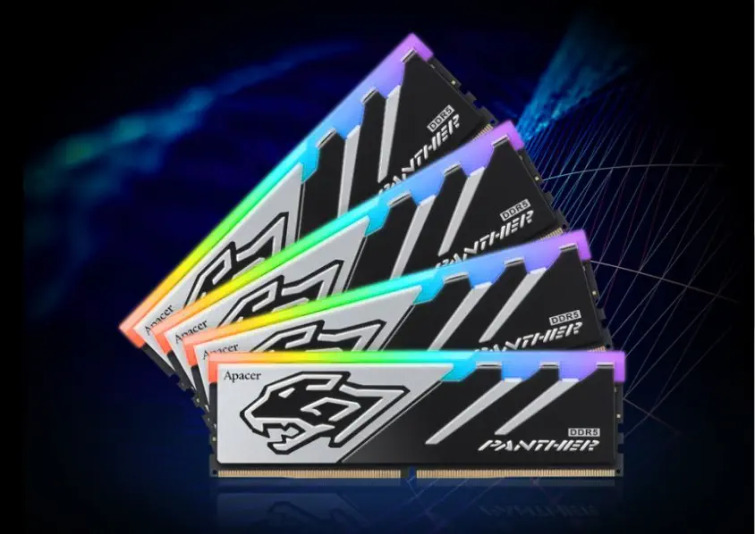 Apacer Panther RGB 32GB (2x16GB) 5200MHz DDR5 CL38 Gaming Ram