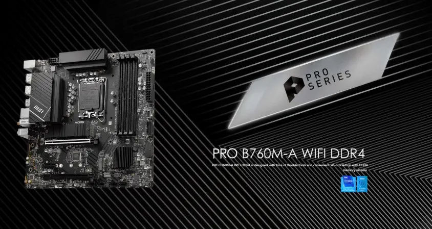 MSI PRO B760M-A WIFI DDR4 Gaming Anakart