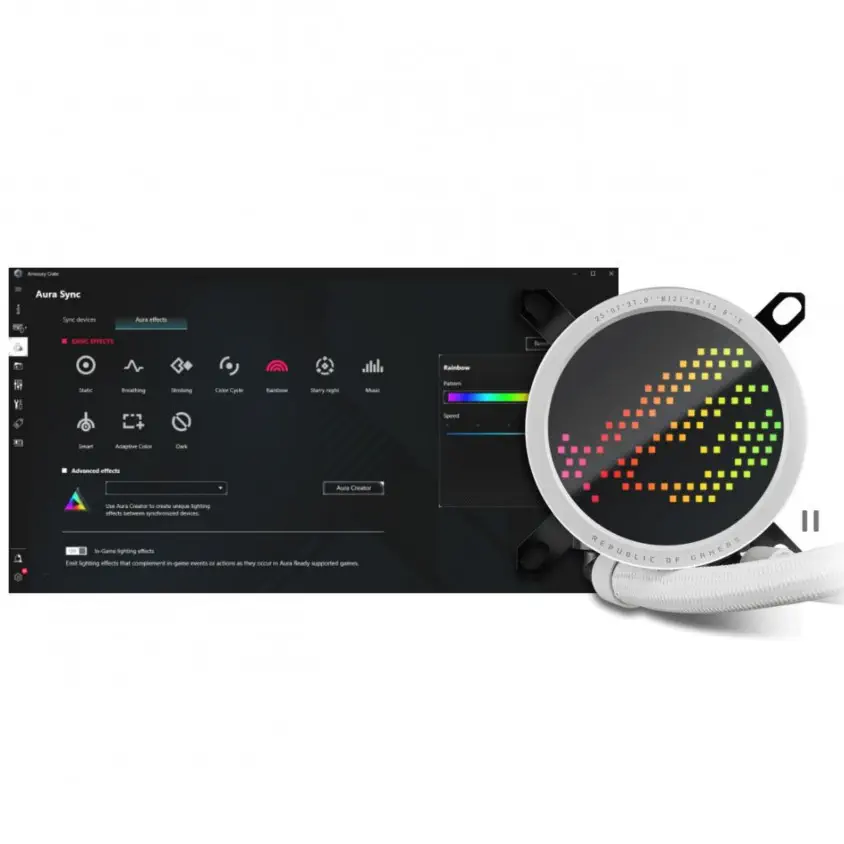 Asus ROG Ryuo III 360 ARGB White Edition 360mm İşlemci Sıvı Soğutucu (90RC00I2-M0UAY0)